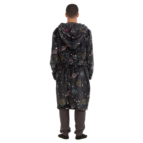 Snuggs Blanket Robe Black Space
